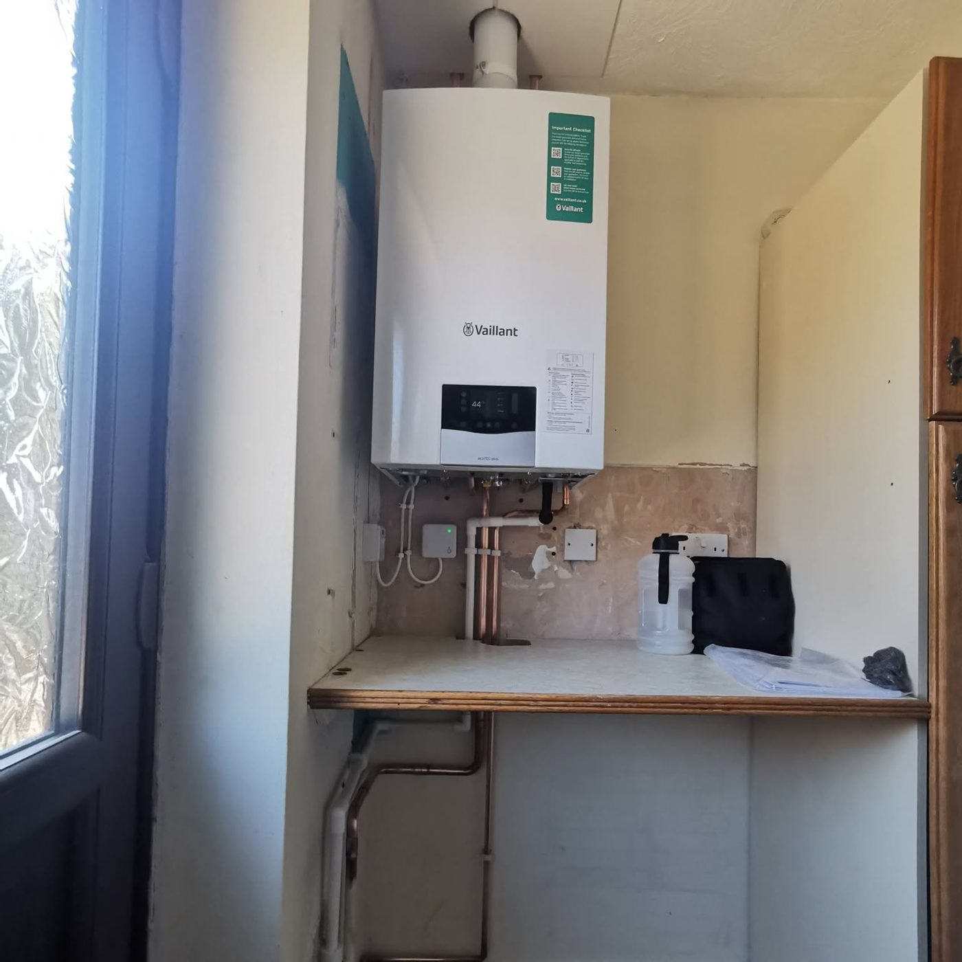 Plumber work by McCaffrey Plumbing & Heating