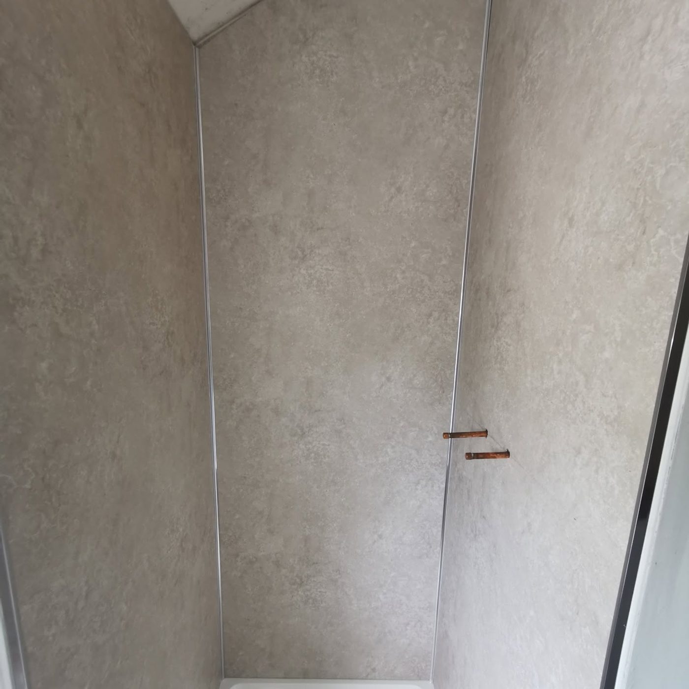 Shower panelling finished, McCaffrey Plumbing & Heating